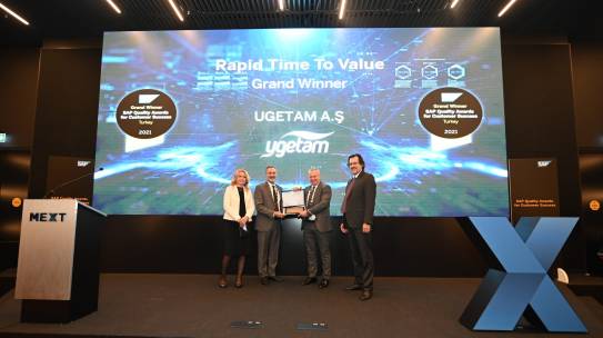 UGETAM, Düzenlenen Törenle SAP Kalite Ödülünü Aldı